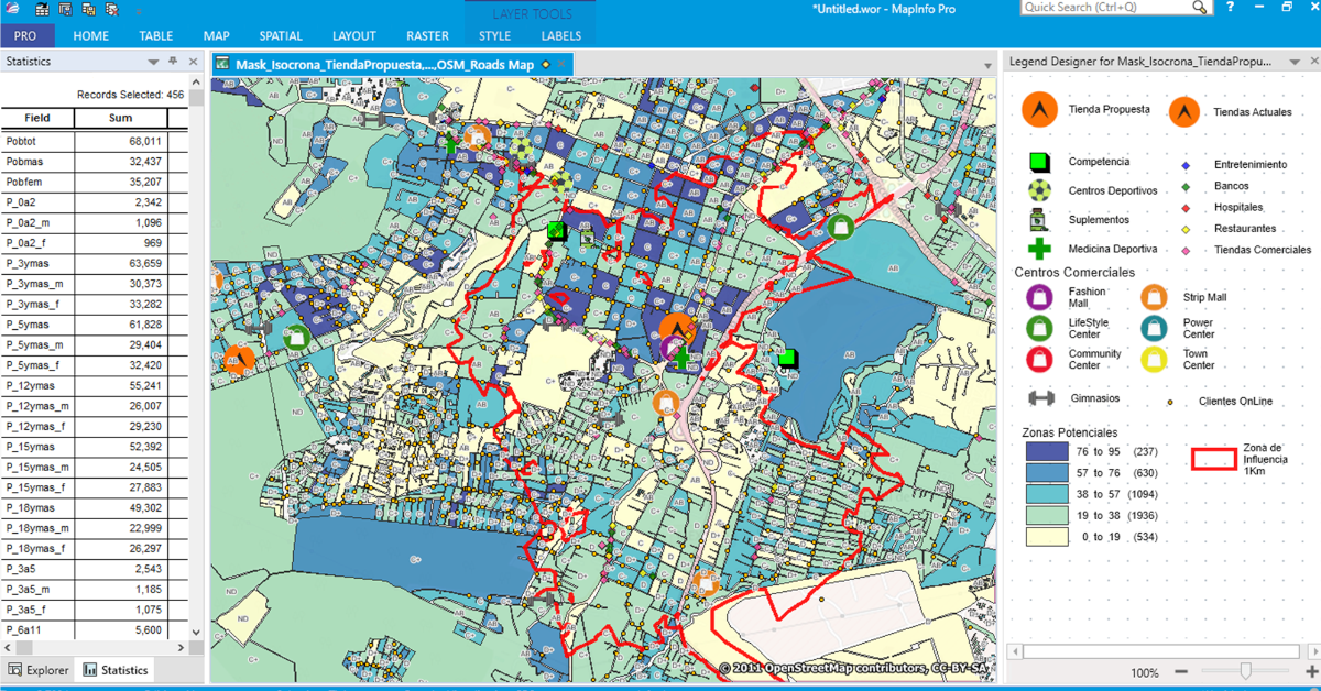 Estudio de GeoMarketing con MapInfo Pro - Proceso Automatizado en MapBasic