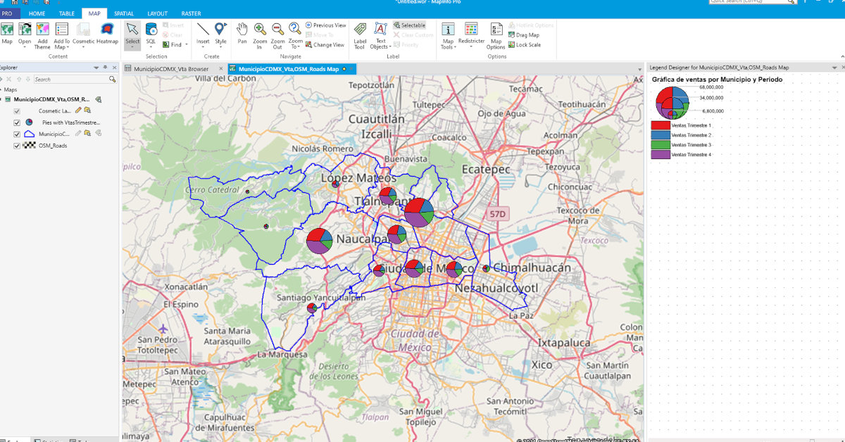 Software GIS MapInfo Pro